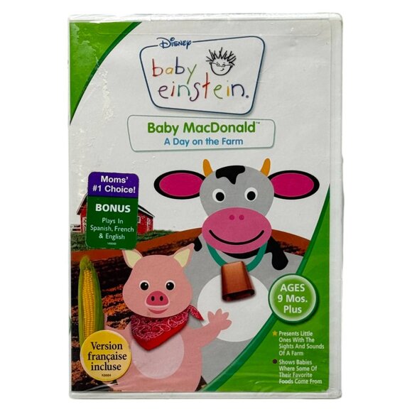 Baby Einstein NEW Old MacDonald DVD English Spanish French New Sealed - Picture 1 of 7